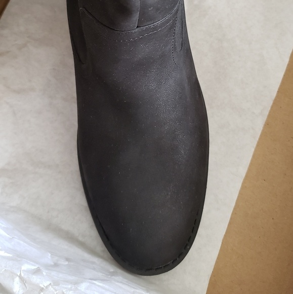 Adam Tucker New BOOTS Mid-Tall Moto BLACK Soft Goat Leather Comfort Womens 9.5 - Picture 8 of 8
